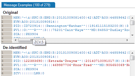 De-identification-HL7-messages