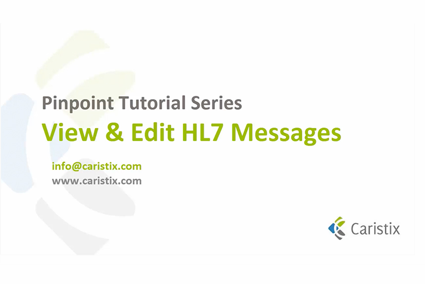 View and Edit HL7 Messages